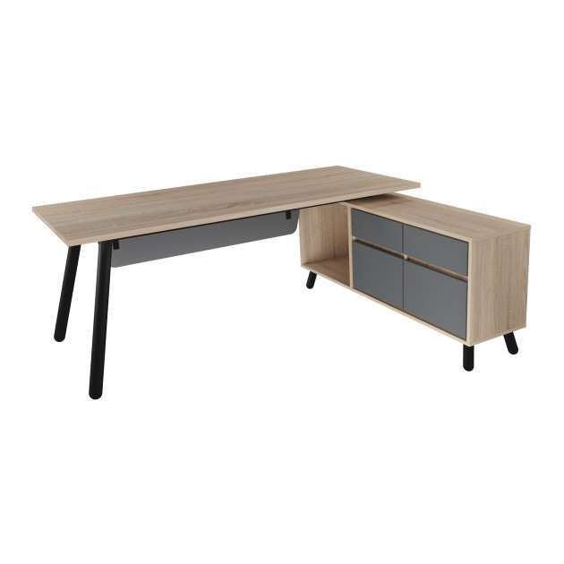 Masa Fusion + box incorporat Dreapta 1800x800/1550x400