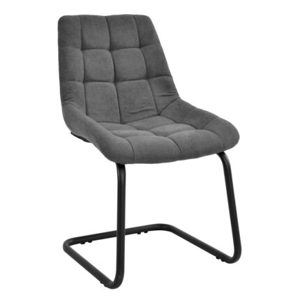 Scaun Nicole CFS Hoker LB Grey Soro-95+Black Legs
