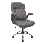 Fotoliu Birou BX-3702 Grey/Piele-Eco