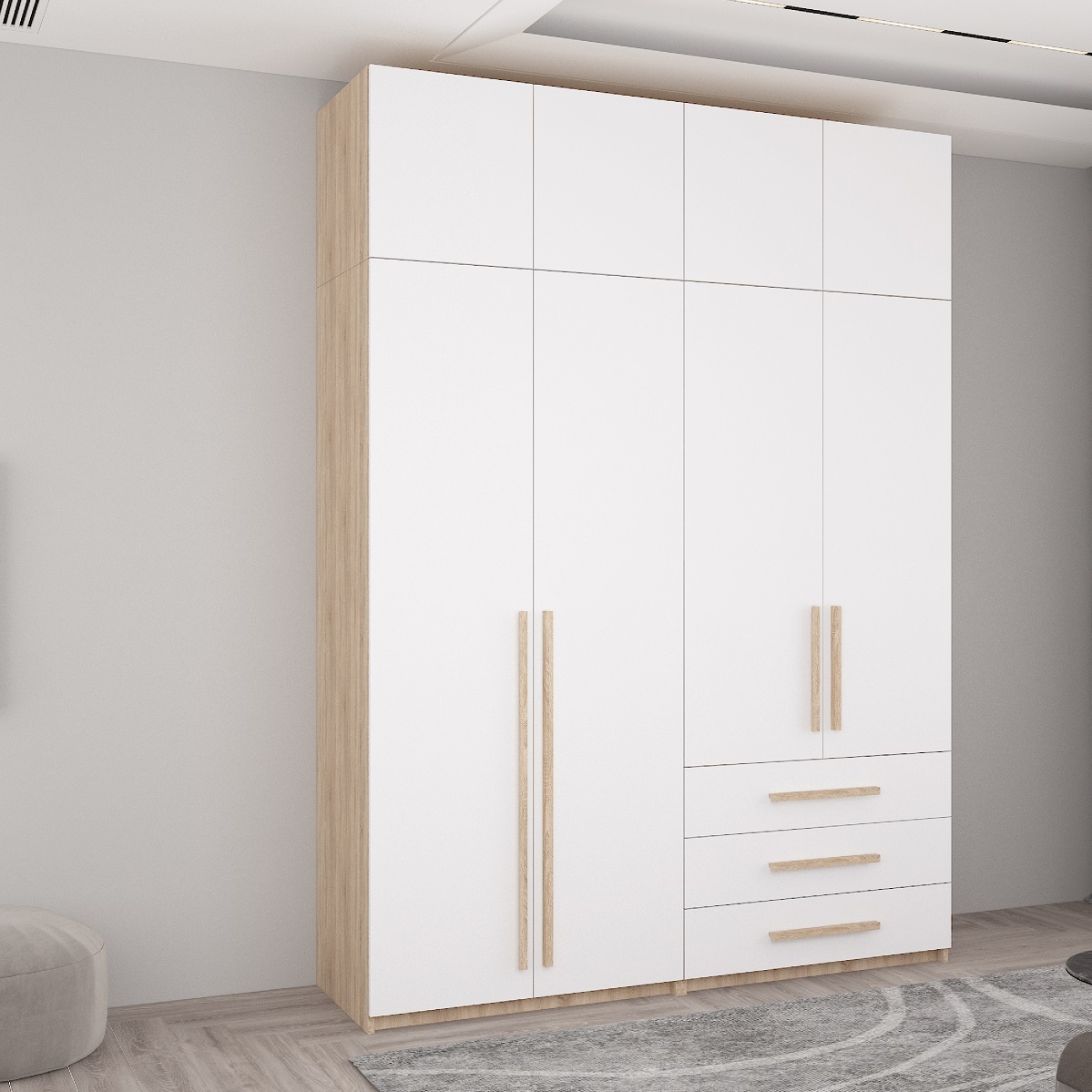 Dulap Smart-Home A+A+P+S 135x56x240/250/260H cm