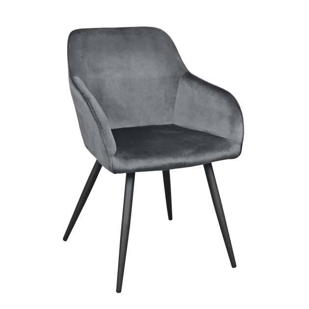 Scaun Airis Catifea Grey HLR21+Black Legs
