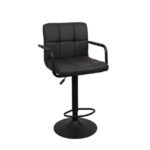 Scaun de Bar SB-042 BlackPU (WAX424)+Black Leg
