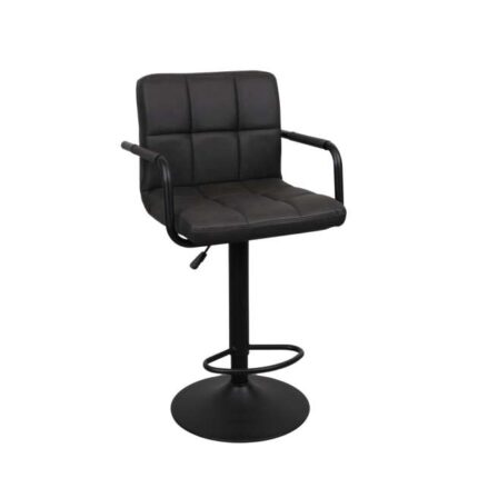 Scaun de Bar SB-042 BlackPU (WAX424)+Black Leg