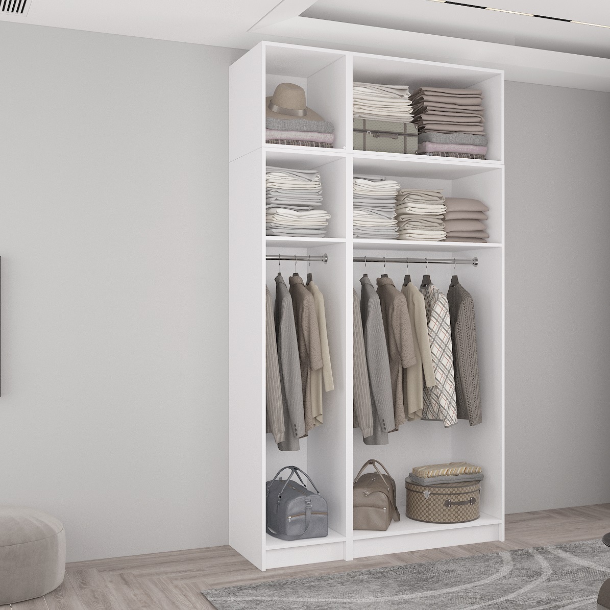 Dulap Smart-Home A+A+B+B 135x56x240/250/260H cm