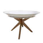 Masa Nova Furnir White Top+Natural Legs