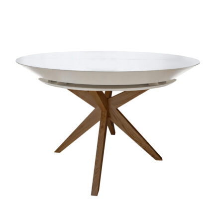 Masa Nova Furnir White Top+Natural Legs