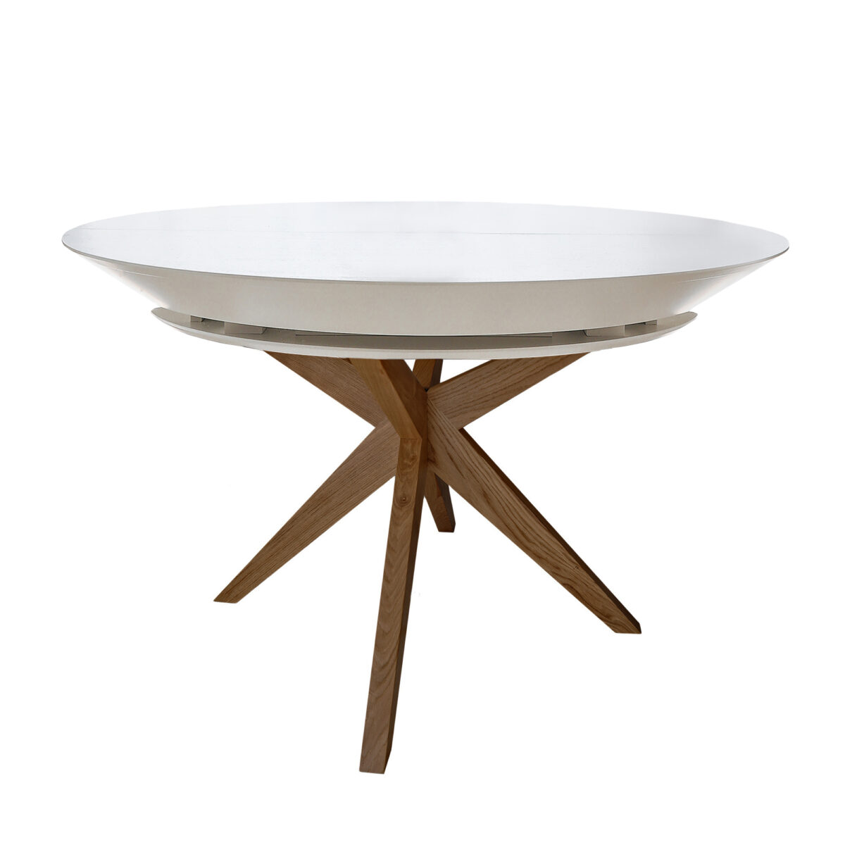 Masa Nova Furnir White Top+Natural Legs