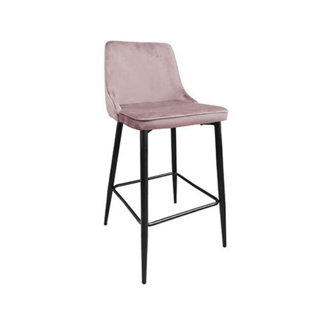 Scaun de Bar Clasic Pudra HLR-25+Black Legs