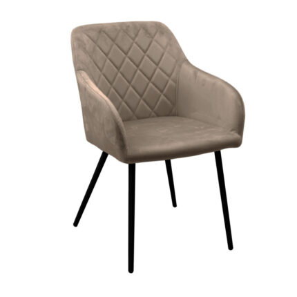 Scaun Loper Catifea SC-8266 ( Brown (HLR-49)+Black Legs)