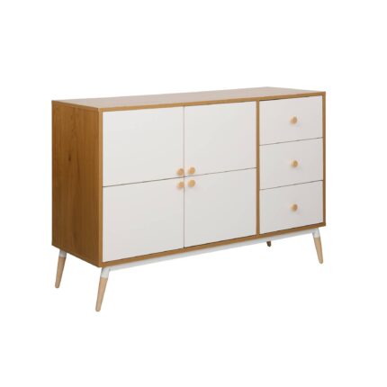 Dulap Marani 120x40x81H Stejar/White