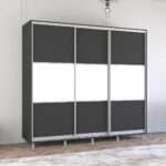 Dulap Aron (2.4m - 2.7m) uși glisante din PAL (K) orizontal