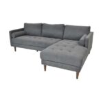 Canapea City Dreapta Dark Grey