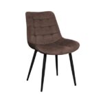 Scaun Hans Catifea Brown HLR49+Black Legs