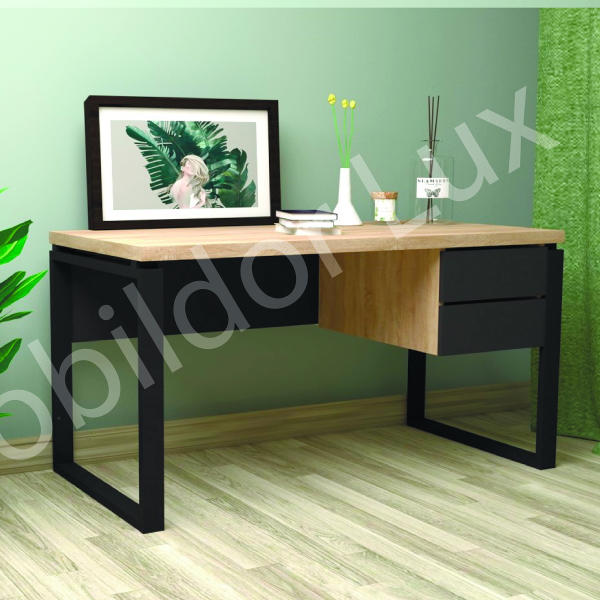 Birou M-140/2 140x68x75H cm