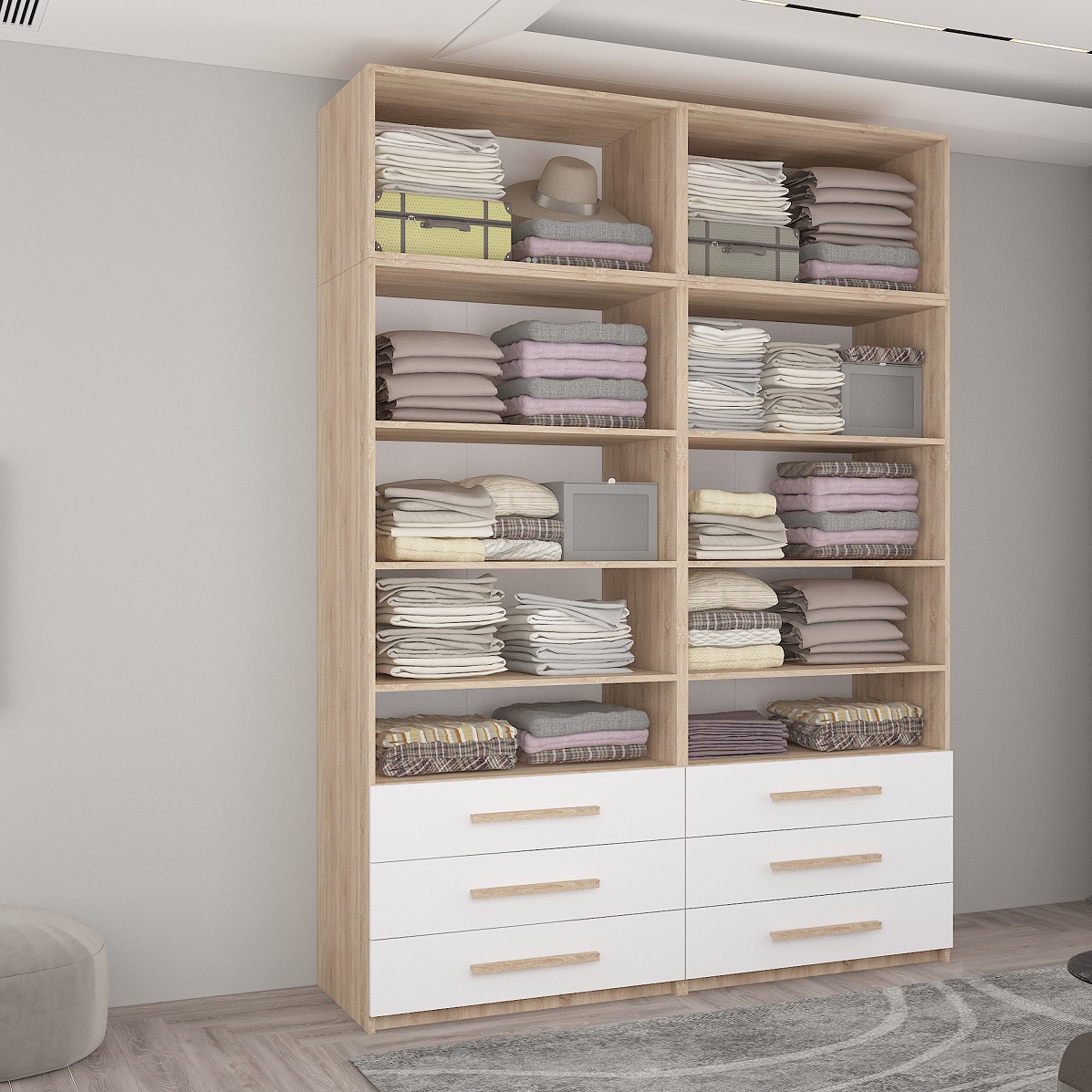 Dulap Smart-Home A+A+S+S 180x56x240/250/260H cm