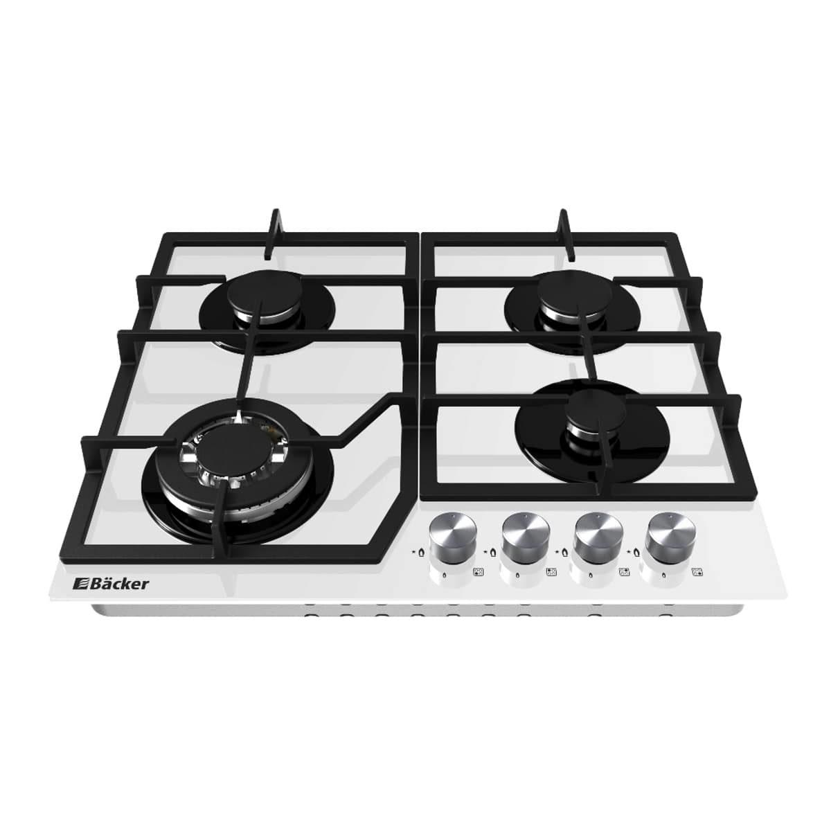 Plită gaze Backer Riki 6004 Turbo WH White