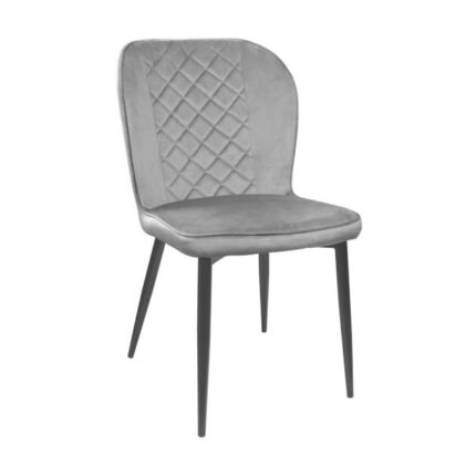 Scaun Tusk Catifea Grey HLR14+Black Legs
