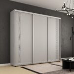 Dulap Compact (2.4-2.7m.) uși glisante PAL cu ornament grecesc