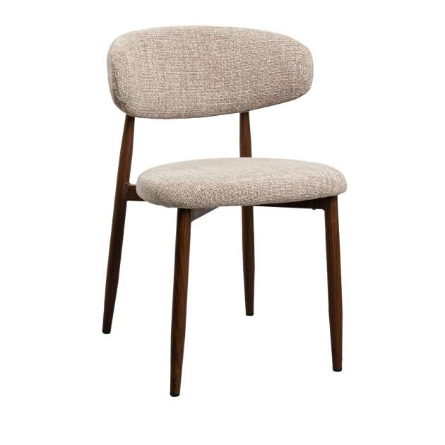 Scaun Beige + Wooden Legs