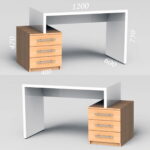 Birou Dalas 120x60x75H cm
