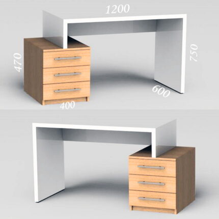Birou Dalas 120x60x75H cm