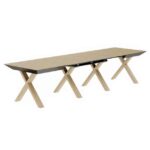 Masa Madrid Natural Wood+Wood Legs