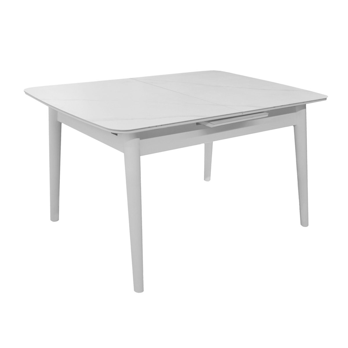 Masă Extensibilă Granna (120-150×75 cm) White + White Legs