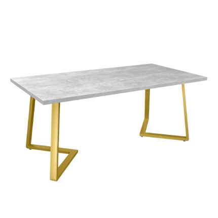 Masă FRIDA Beton+Golden Legs 180×90