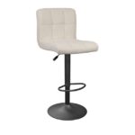 Scaun de bar SB-044 Velvet Beige Nr.04+Black Leg