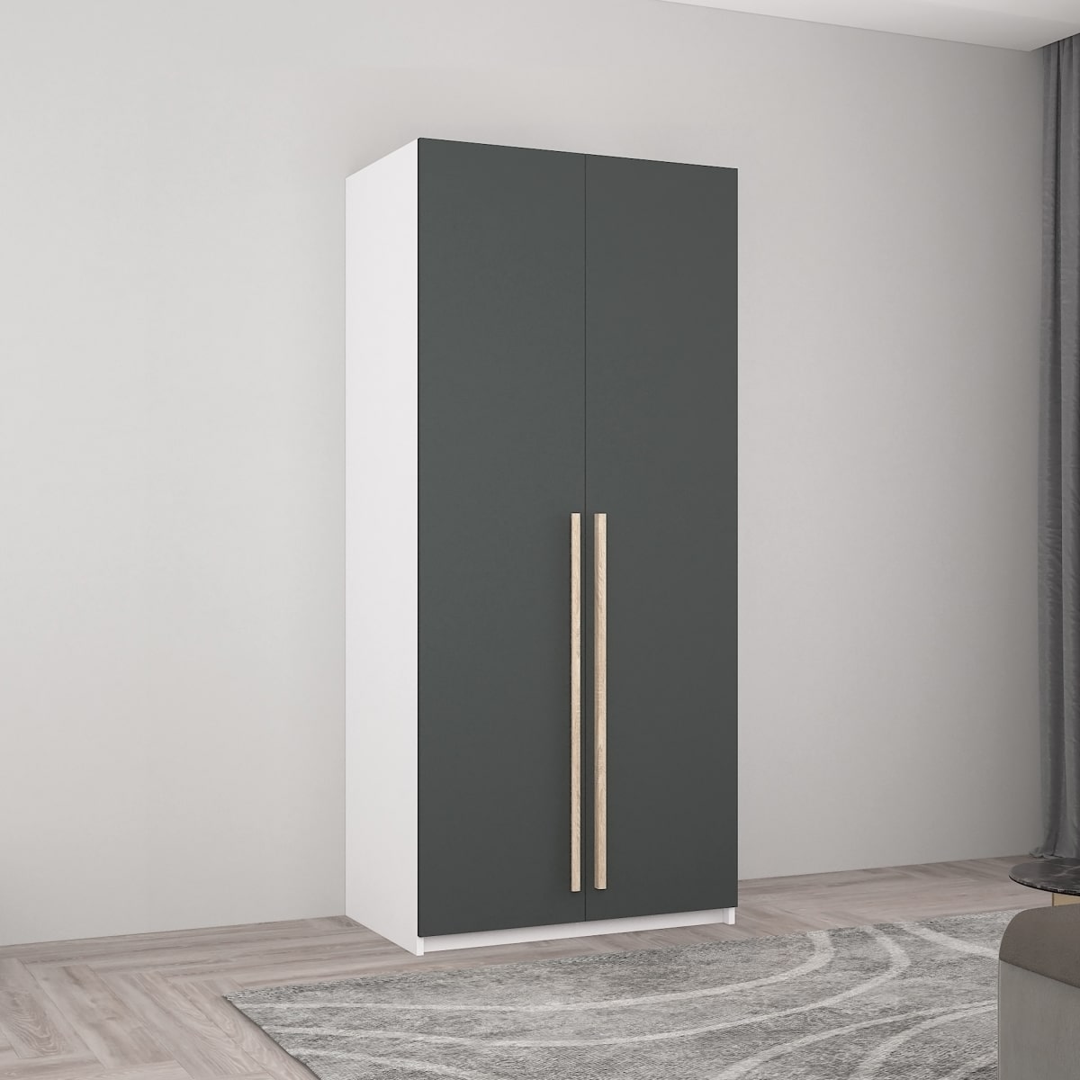 Dulap Smart-Home 1.0x0.56x2.0H m. cu bară p/u umerașe