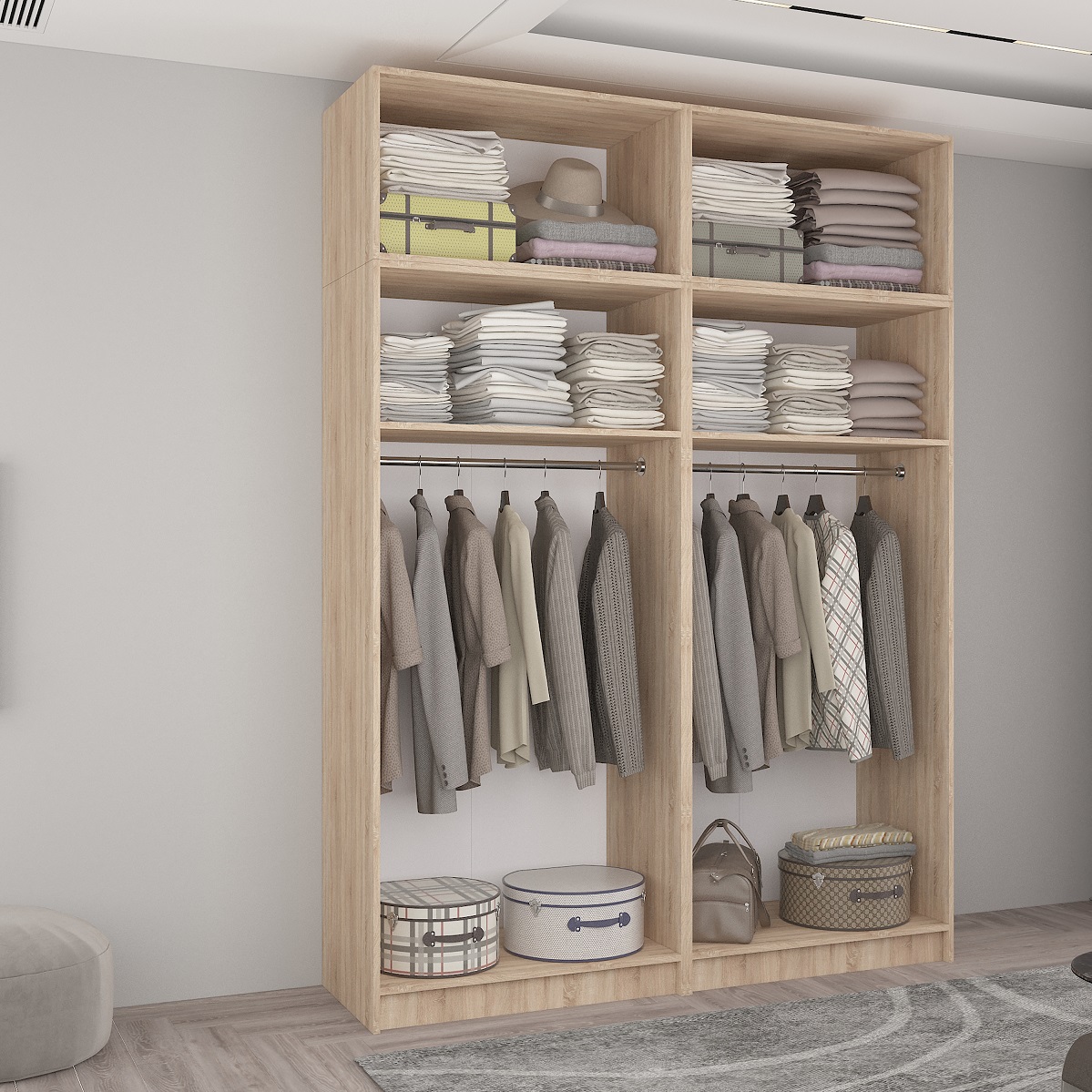 Dulap Smart-Home A+A+B+B 180x56x240/250/260H cm