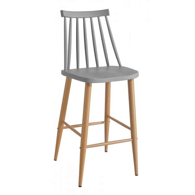 Scaun bar JACK Dark Grey+Transprint Legs