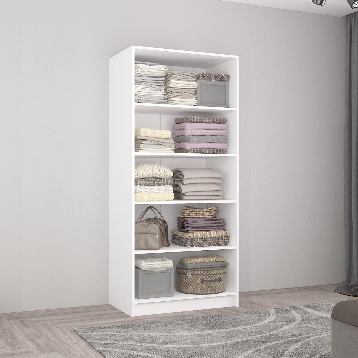 Dulap Smart-Home 1x0.56x2.0H m. cu polițe